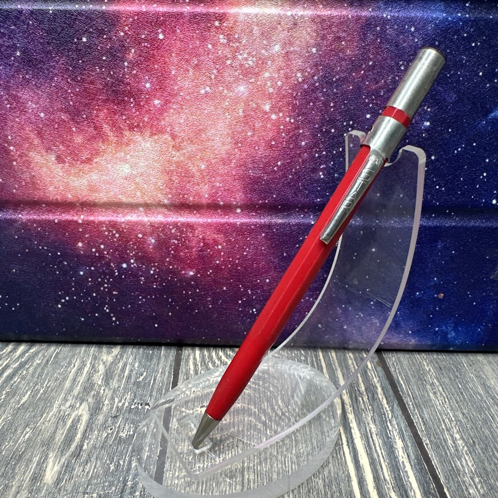 Vintage USA Star Solid Red Mechanical Pencil
