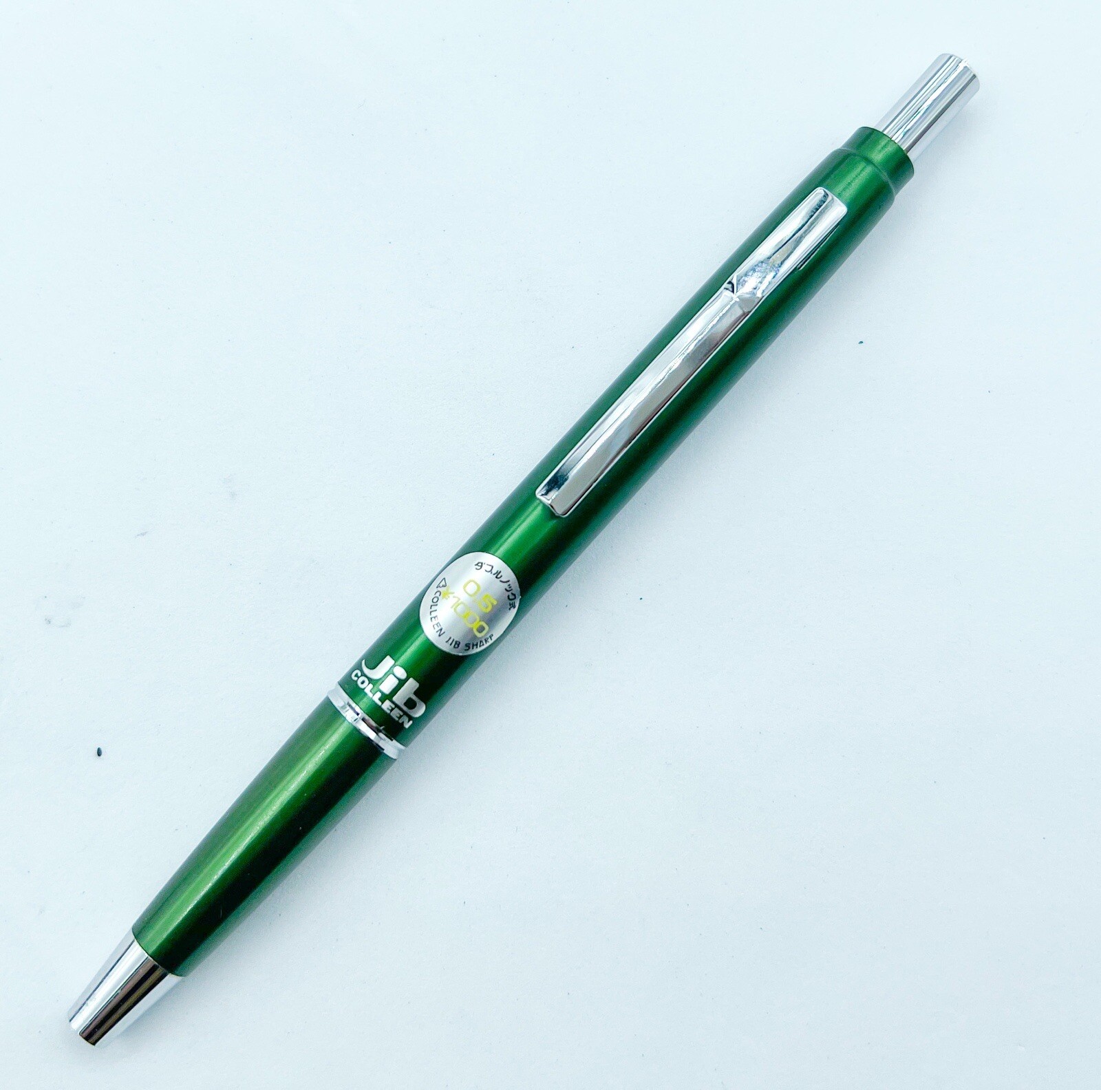 NOS green Jib colleen retractable double push 0.5mm Mechanical Pencil Not Short