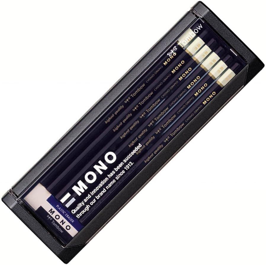 Tombow High Quality Pencil 3B MONO (High Standard Pencil with Ultrafine Par