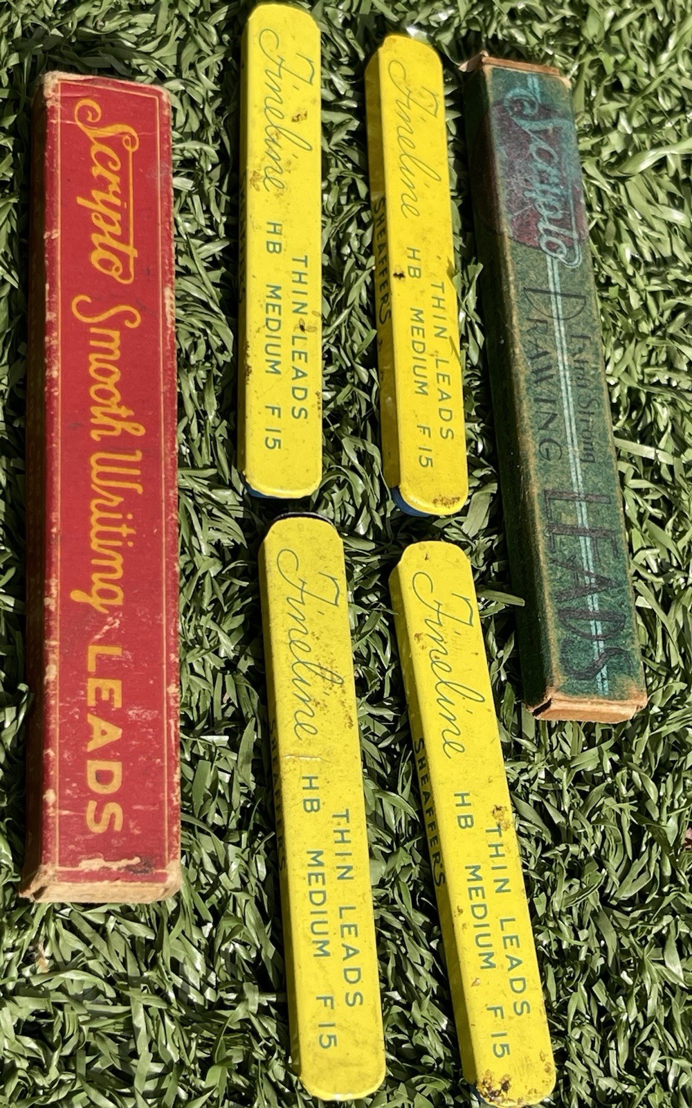 Lot of 6 Vintage Mechanical Pencil Lead Refills – Sheaffer’s Fineline, Script