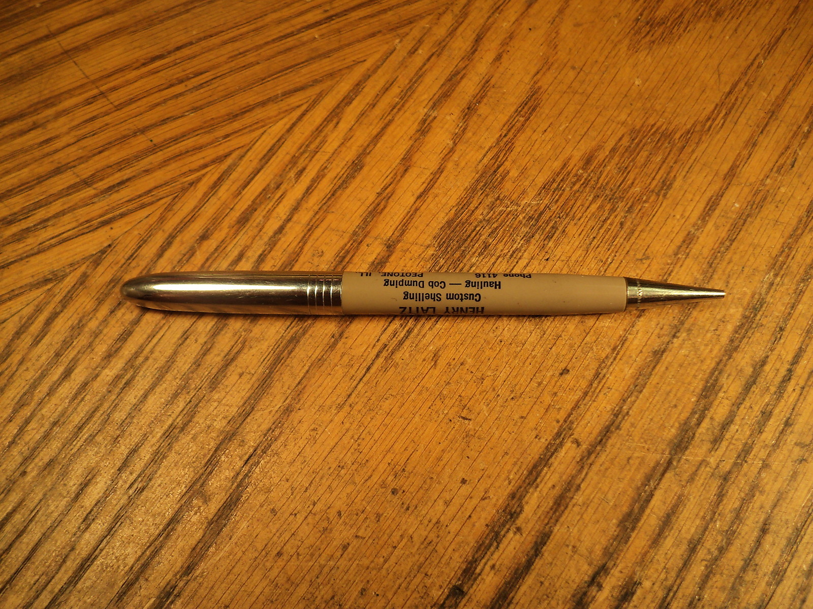 Vintage Wings Mechanical Pencil Custom Shelling – Hauling – Cob Dump Peotone Ill