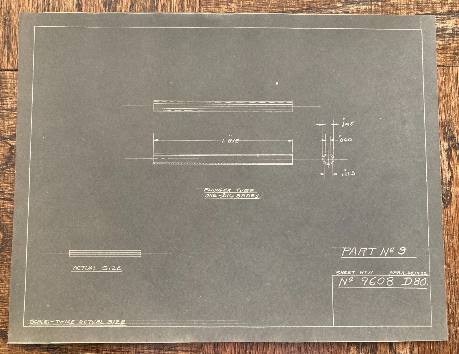 Lot of Original Antique 1922 Mechanical Pencil Pen Blueprints Industrial Archive