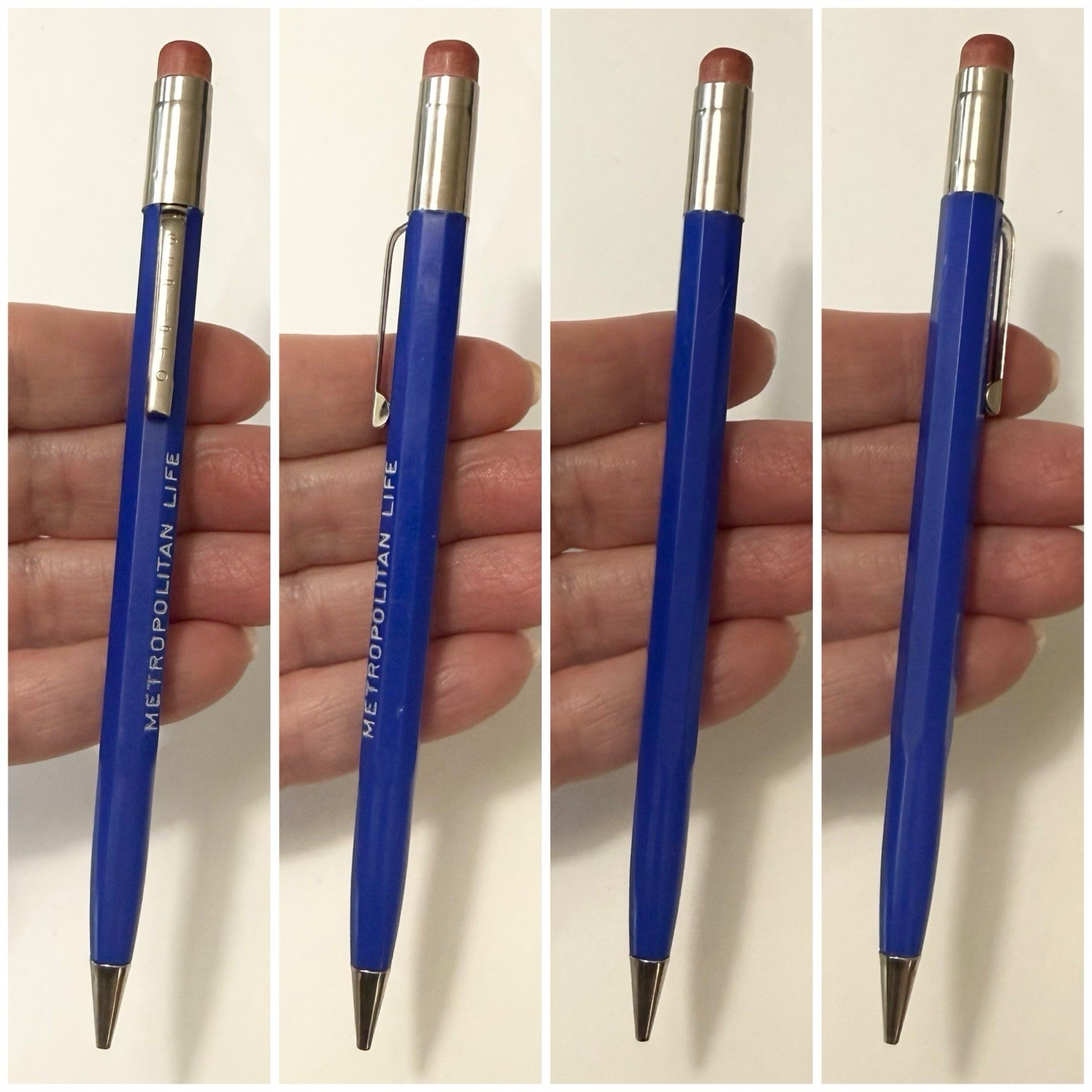 4pc Vintage Mechanical Pencil Lot Parker Pilot Paper Mate Scripto Met Life Promo