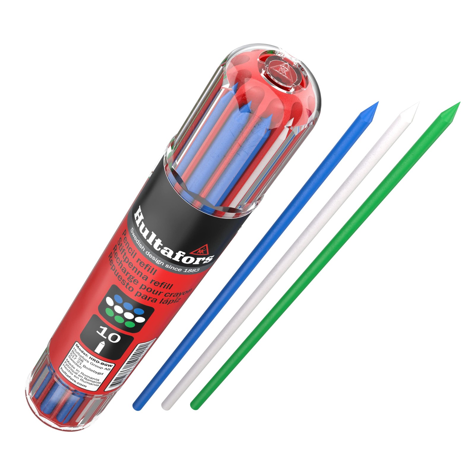 650140U Heavy Duty Dry Marker Refills HRD MultiPurpose Blue/Green 10 Leads