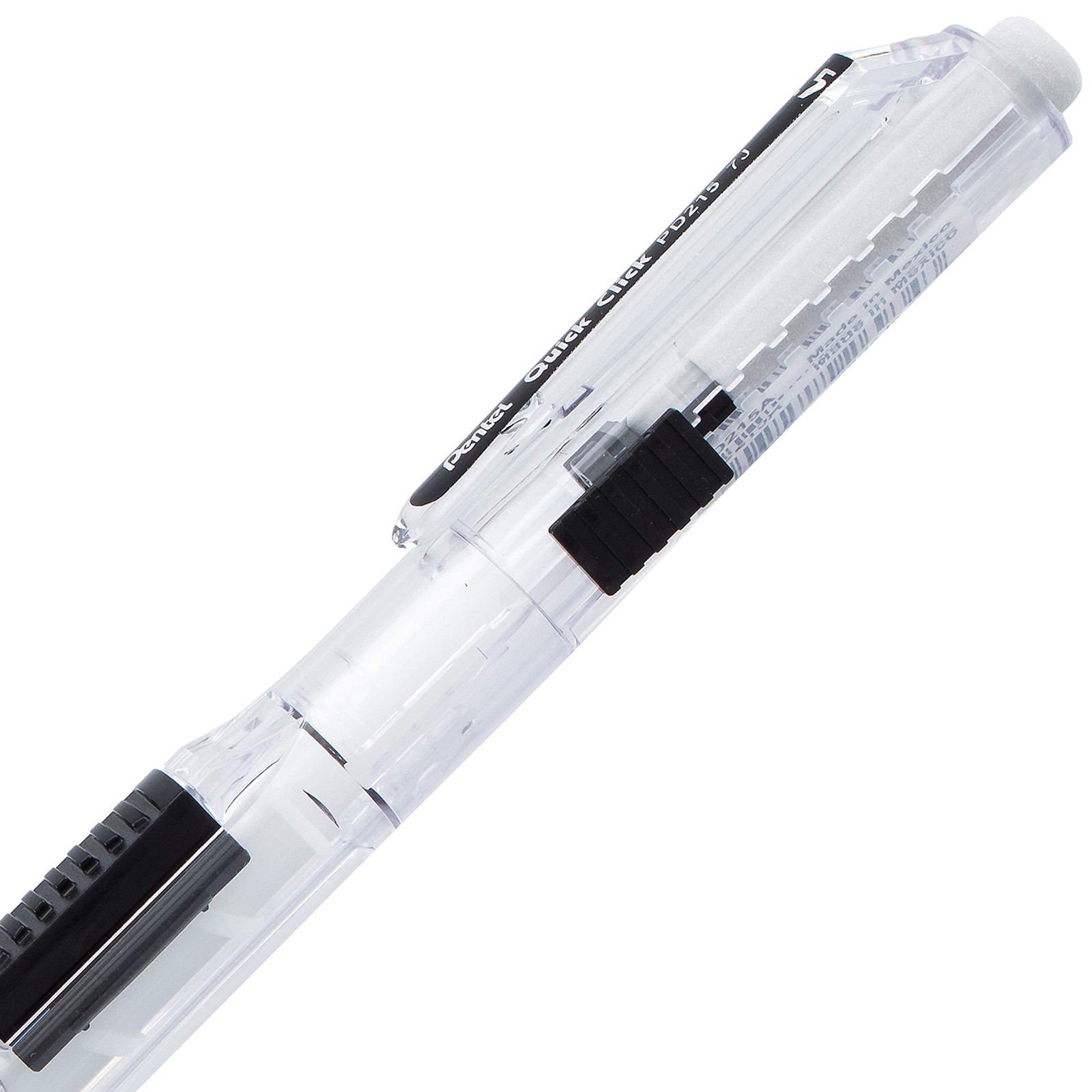 Pentel QUICK CLICK Mechanical Pencil (0.5mm), Black Barrel, Box of 12 (PD215A)