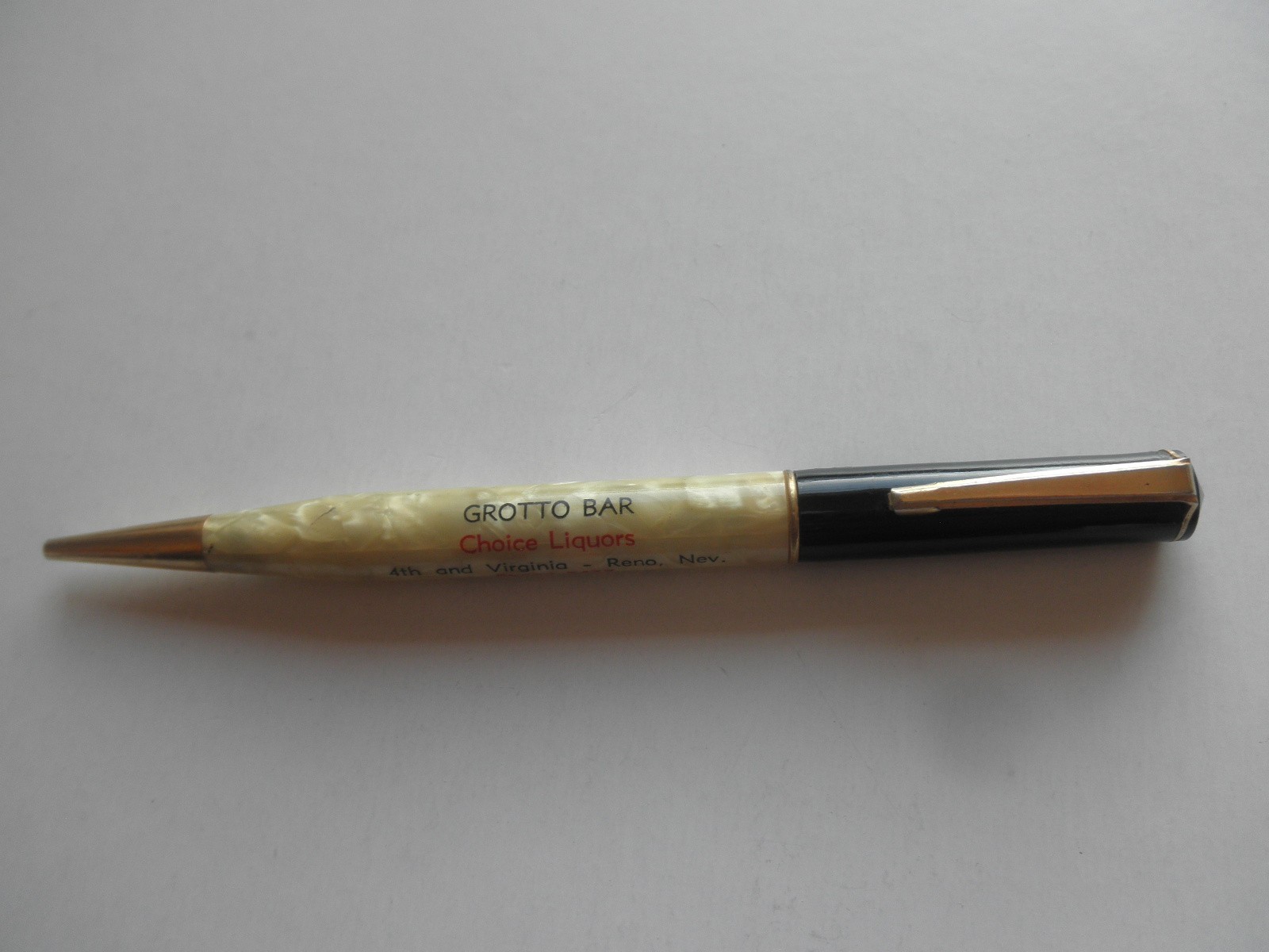 Reno Nevada -Grotto Bar -Mechanical Pencil Ritepoint Vintage