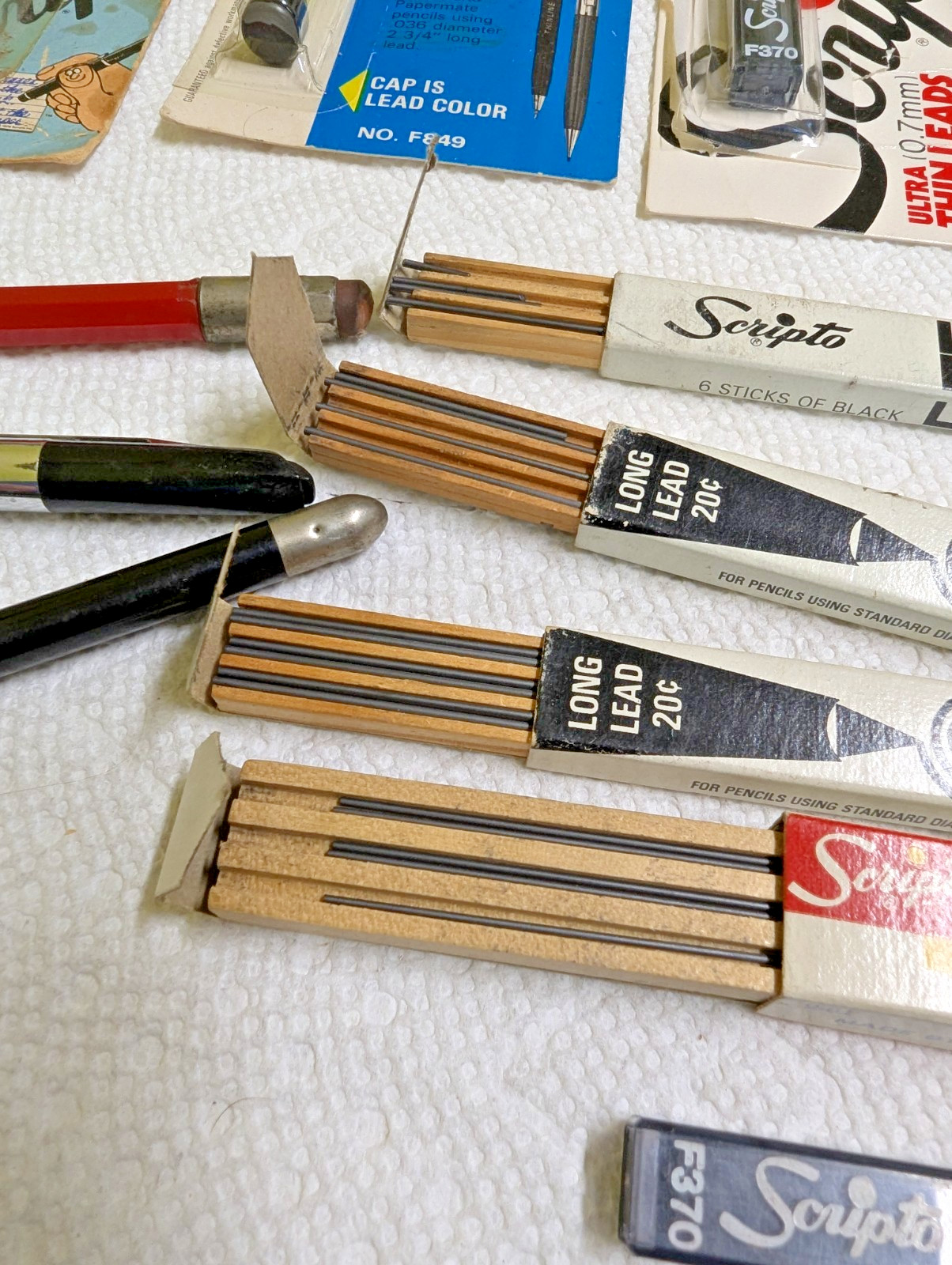 SCRIPTO Mechanical Pencil Pen Leads Bullet New & Old Variety Lot