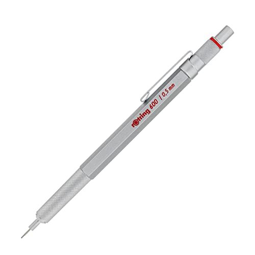 New Rotring 600 Silver 0.5mm Mechanical Pencil 1904-445 from Japan