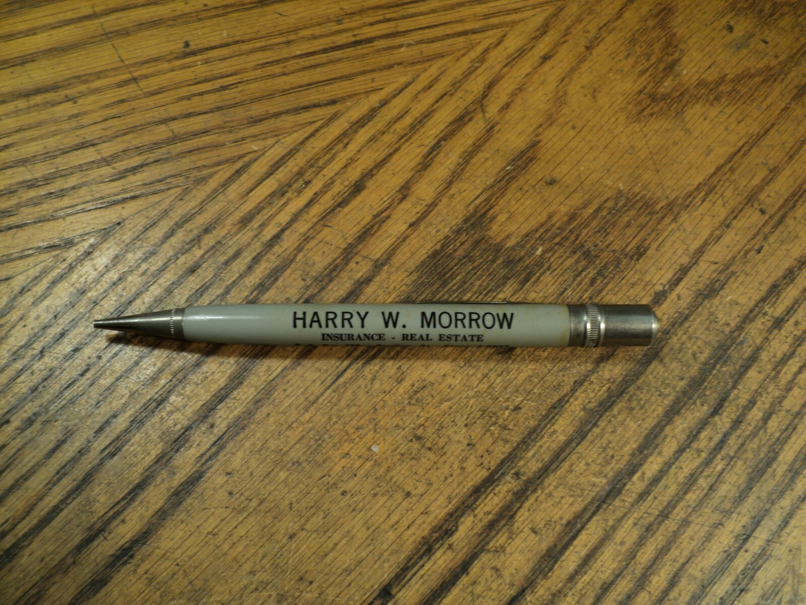 Vintage Wings Mechanical Pencil Harry W Morrow Insurance Real Estate Reading PA
