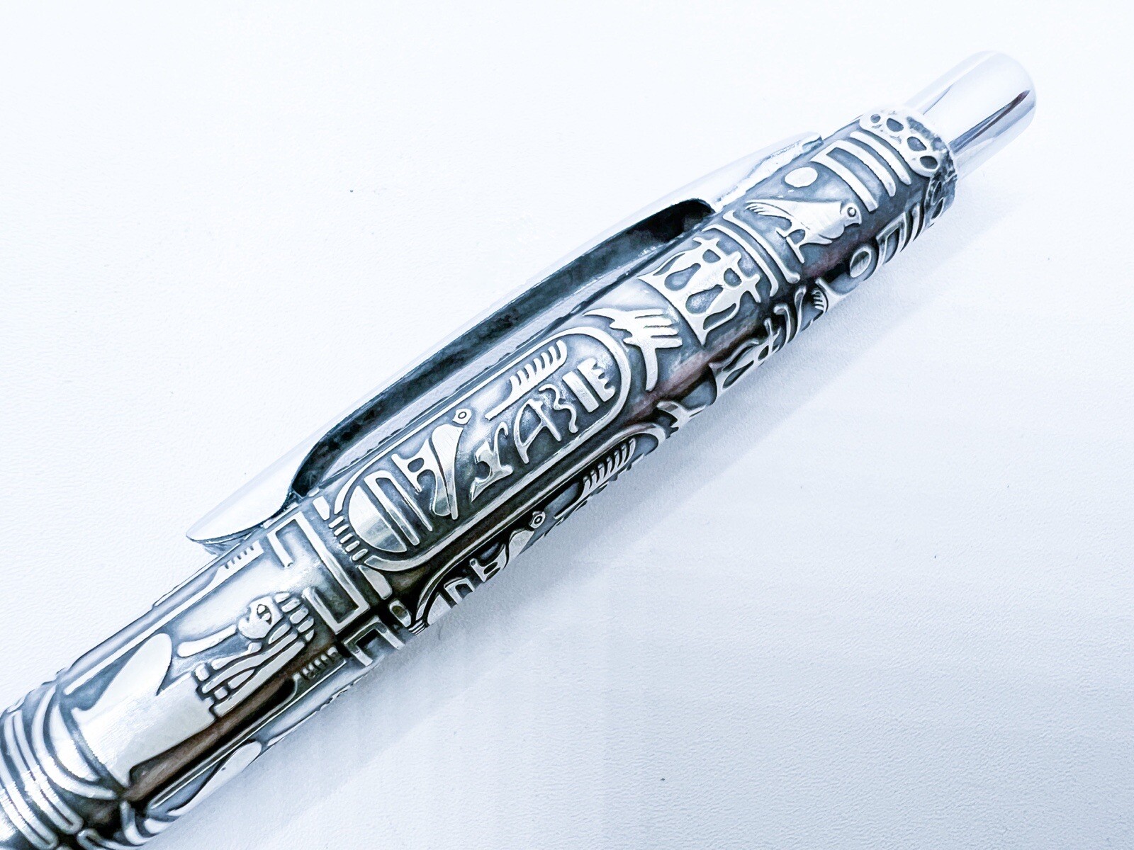Vintage sailor Egypt Mechanical Pencil 0.5 0.5mm Sterling Silver 925 Box