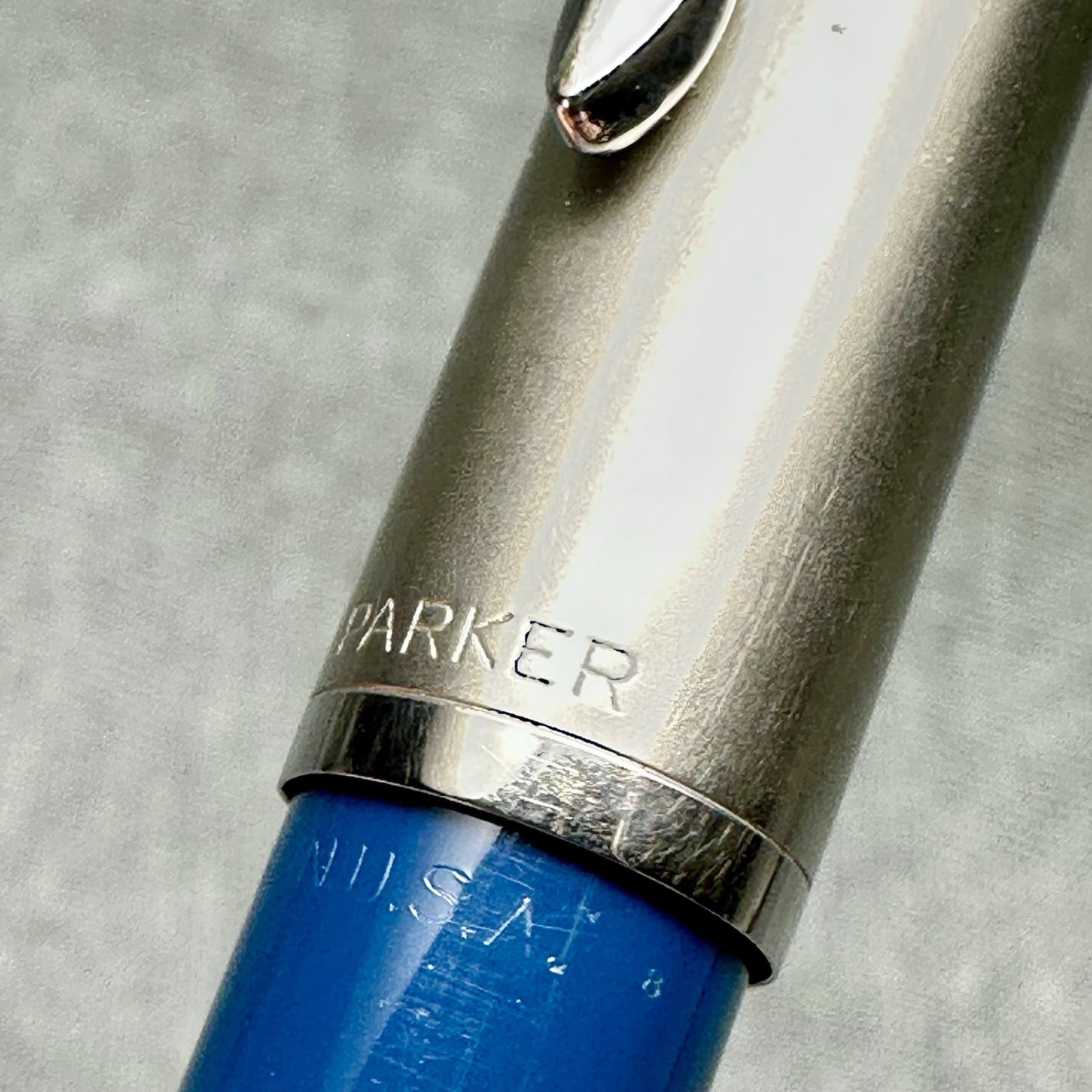 1948 Parker 51 Demi Repeater Pencil Teal Blue w/Stainless Steel Lusterloy Cap