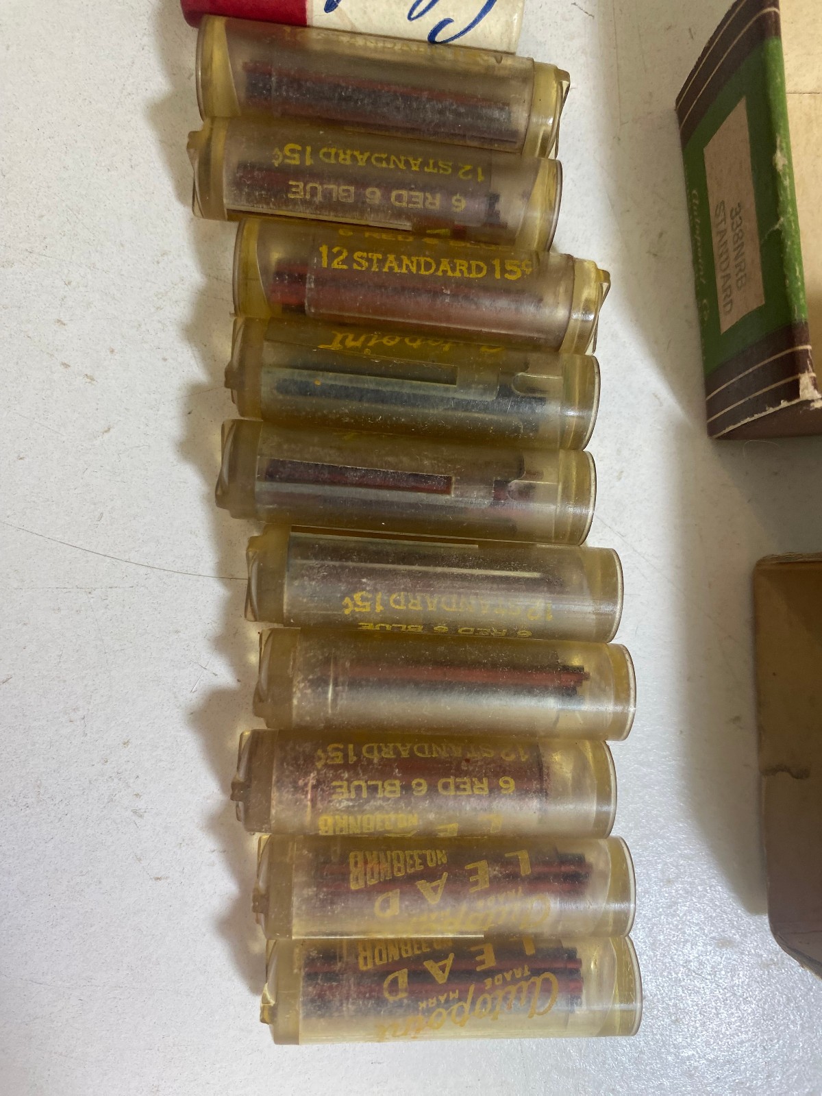 Vintage Autopoint Pencil Lead No. 338N Standard 1.1 MM 0.46″ Box Lot