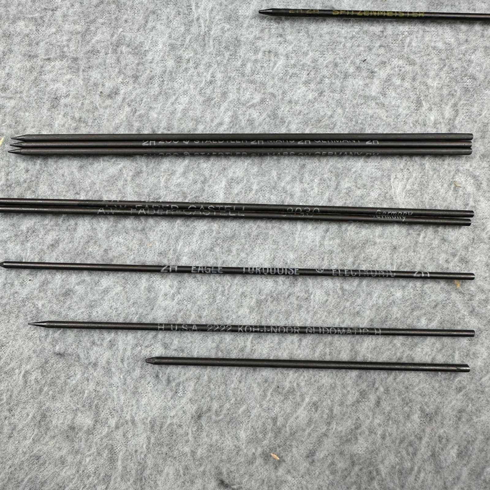 Vtg Staedtler Mars-780 2mm Lead Holder Set with Faber Castell 9030 Leads H 6H 2H