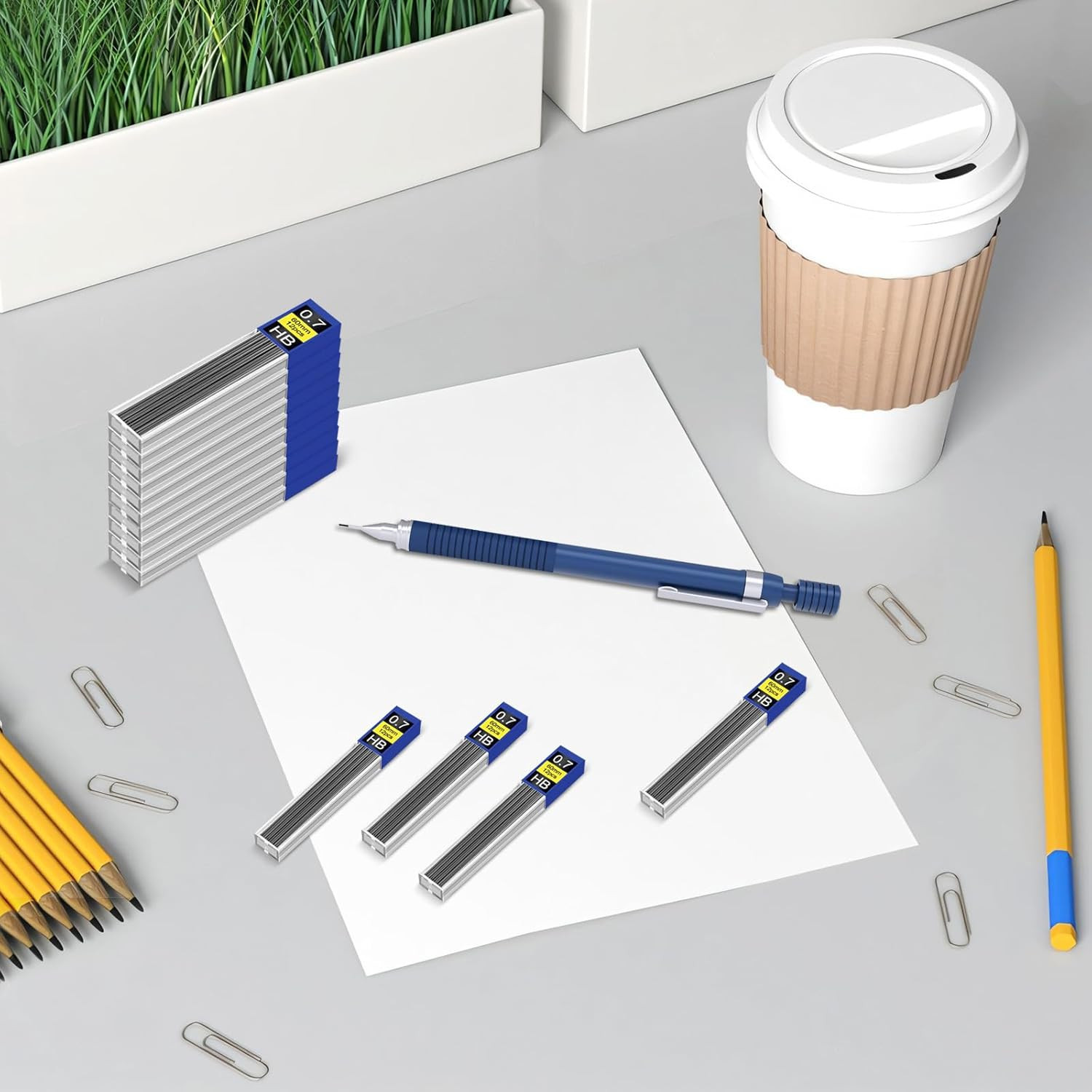 Lead Refills, 840 Pieces [0.7 Mm HB] Break Resistant Mechanical Pencil Refills,