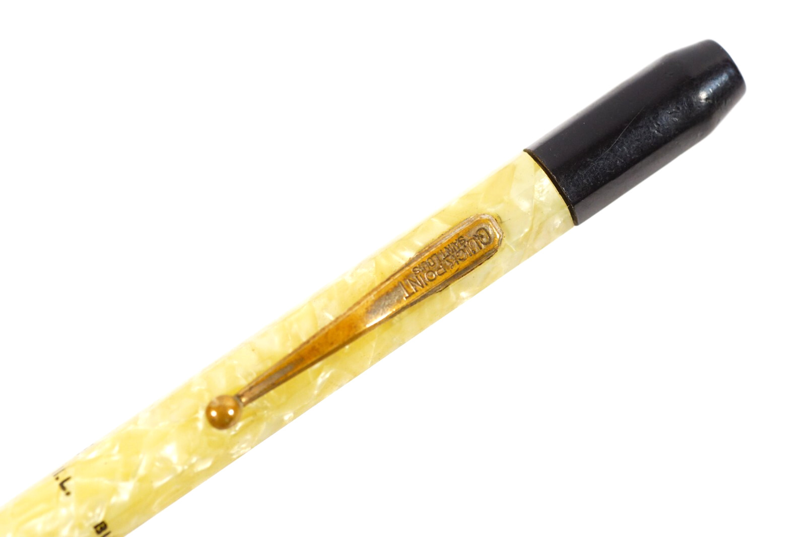 1930s State Farm Insurance Quick Point Marbled Celluloid Mechanical Pencil