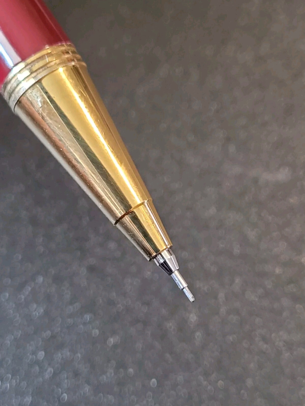 Rare Discontinued Export model Pentel clicsharp PC355 0.5mm Cranberry Gold JAPAN
