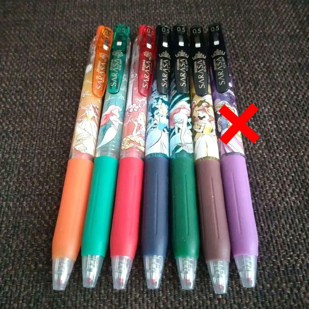 Zebra Sarasa Clip Scented Disney Princess 6-Piece Set