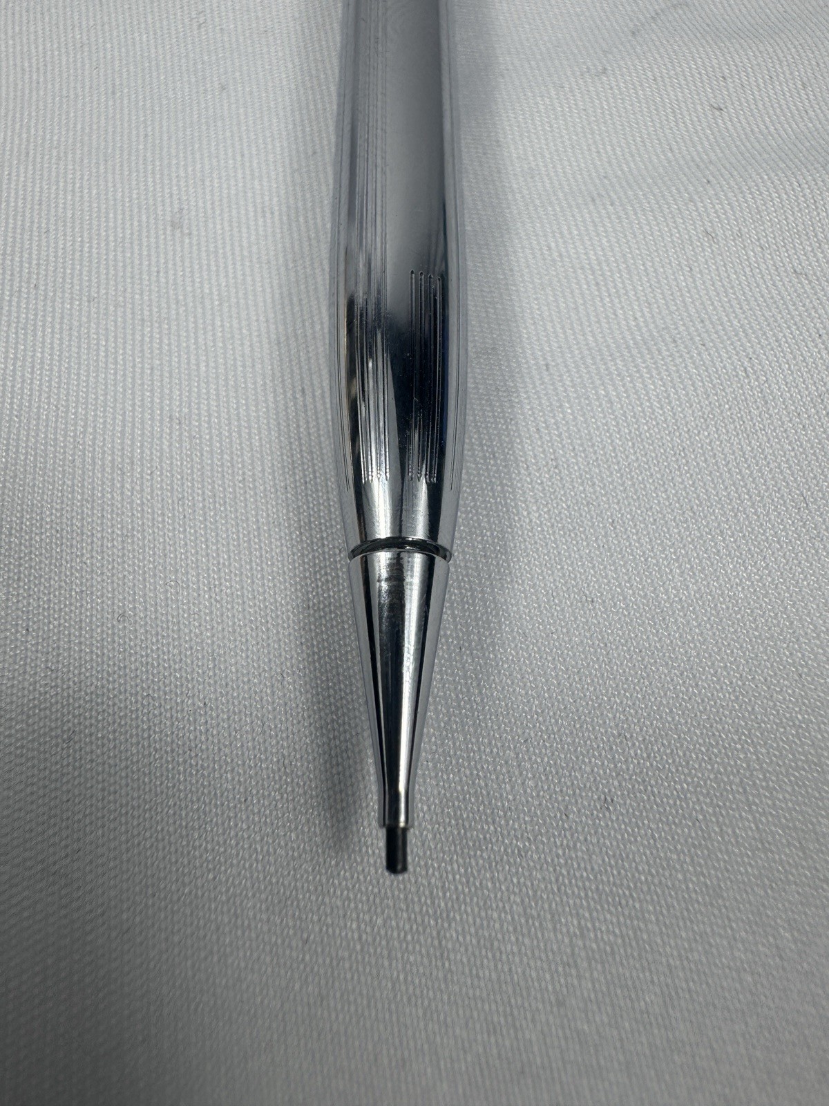 Vintage Sheaffer Chrome Mechanical Pencil Silver Tone White Dot Made In USA