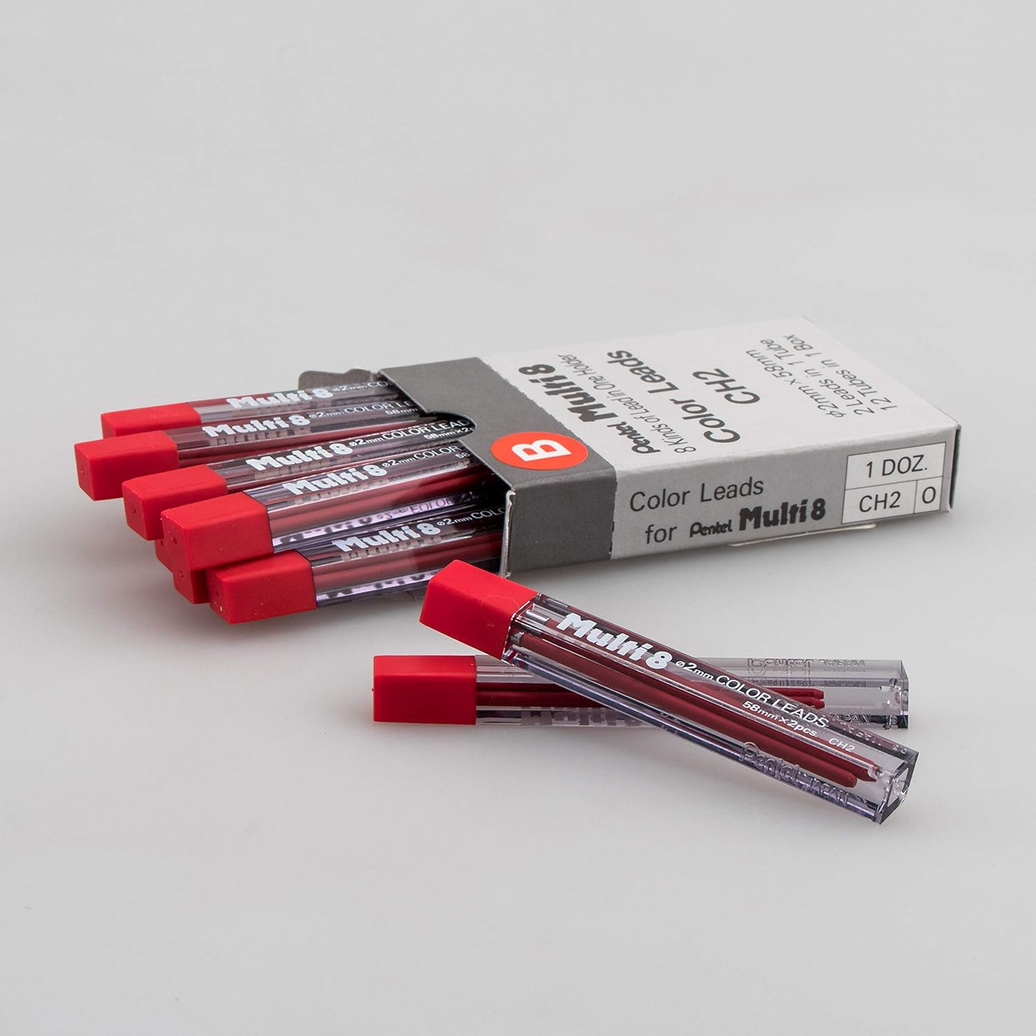 Arts 8 Colour Pencil Lead Refill, Red, 24 Pieces of Lead (CH2-B), Blue