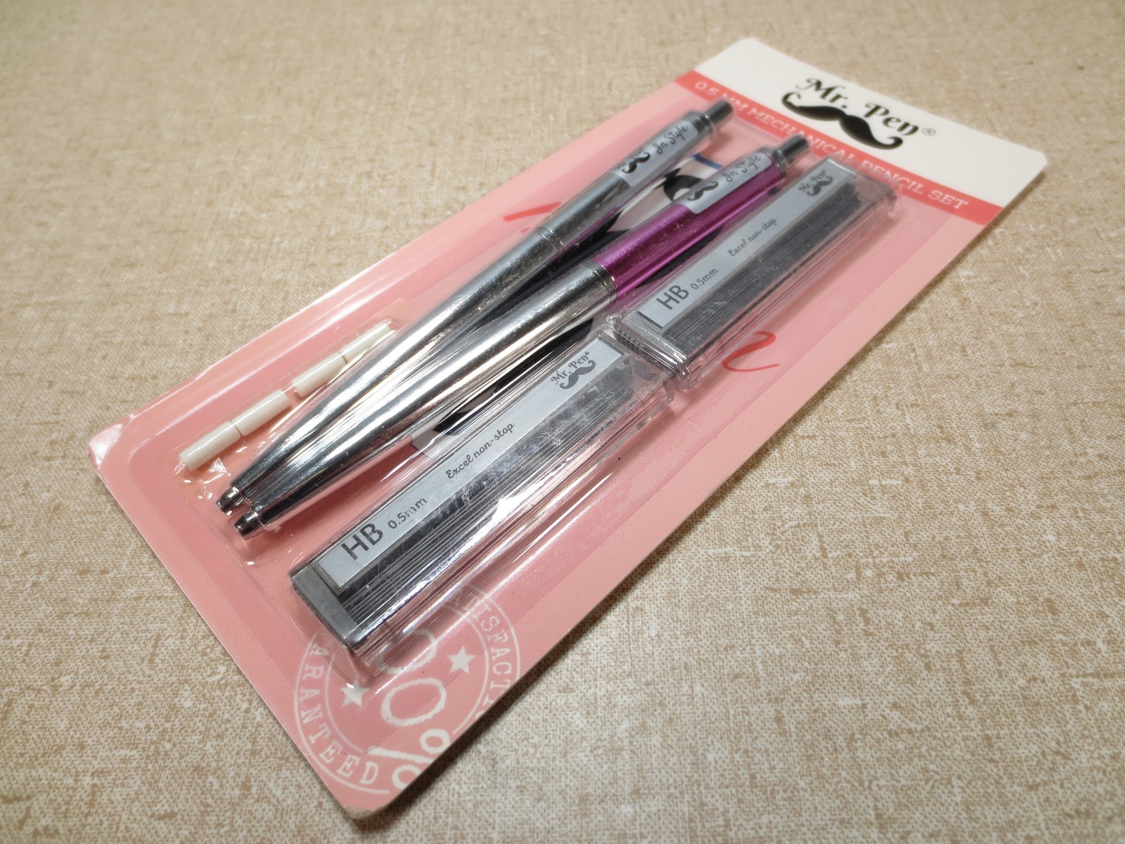 Mr. Pen Mechanical Pencils 0.5 Pack of 2 Metal Mechanical Pencil with Lead NOS