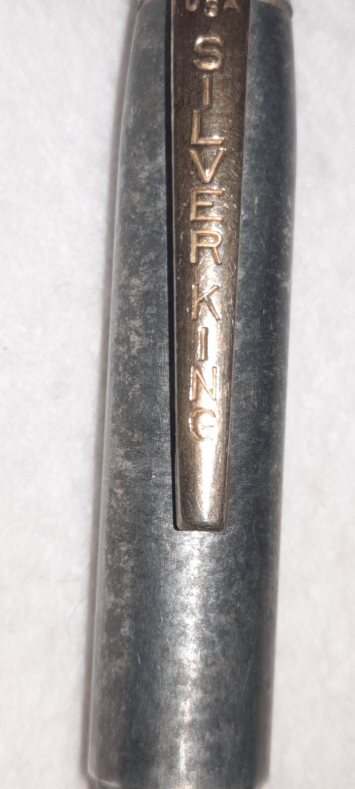 “SILVER KING” Aluminum Bodied/Polished Brass Trim Working Mechanical Pencil
