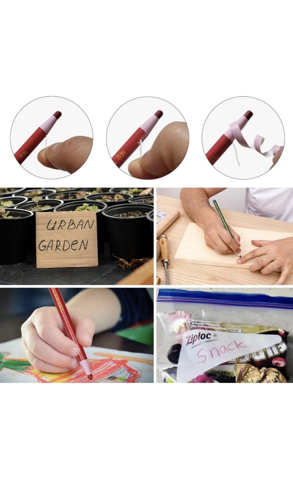 Diamond Peel-Off China Markers/Grease Pencils for Glass, Cellophane, Black