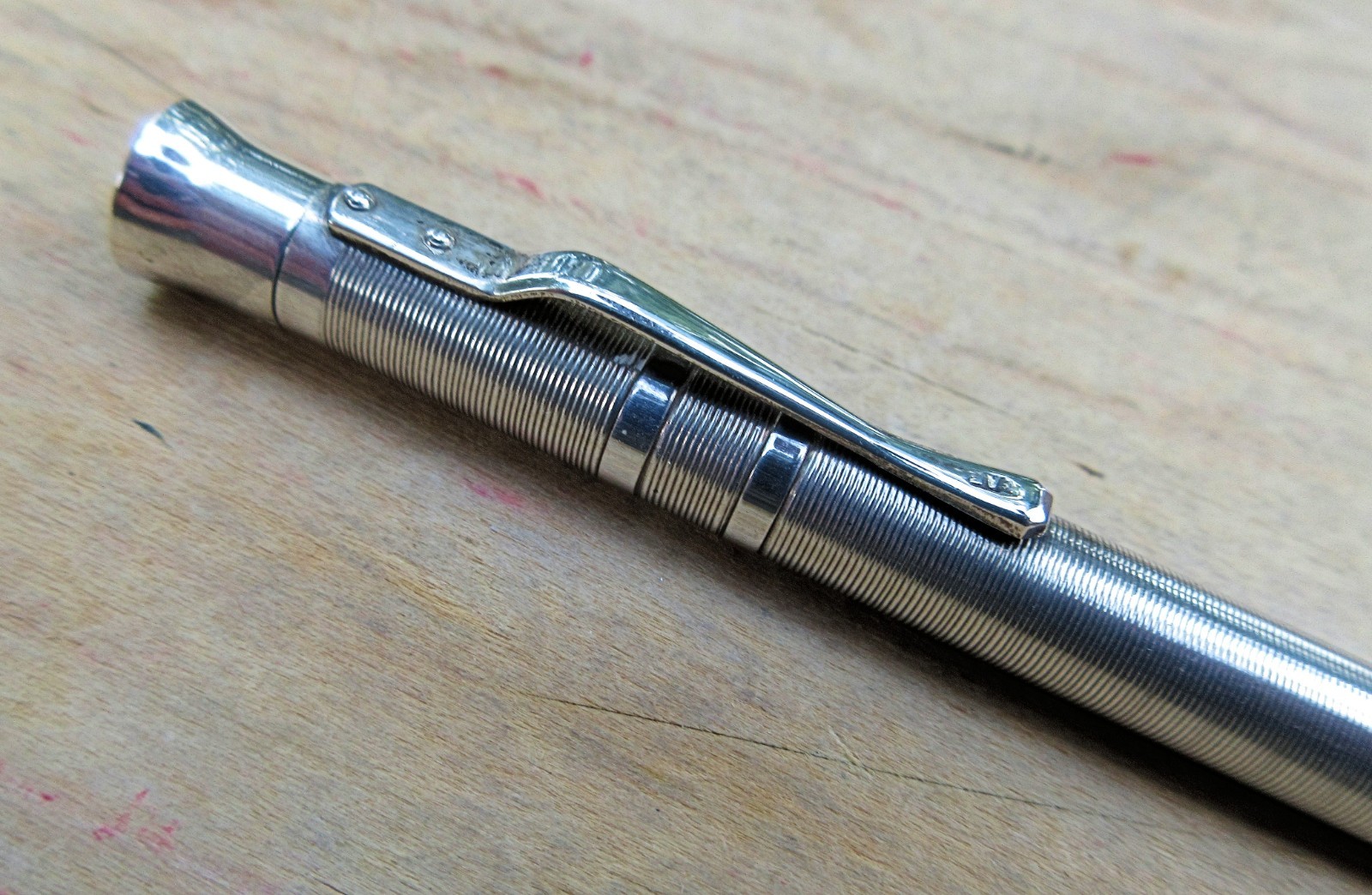 Vintage Silver Engraved Mechanical Pencil – Working Good Condition