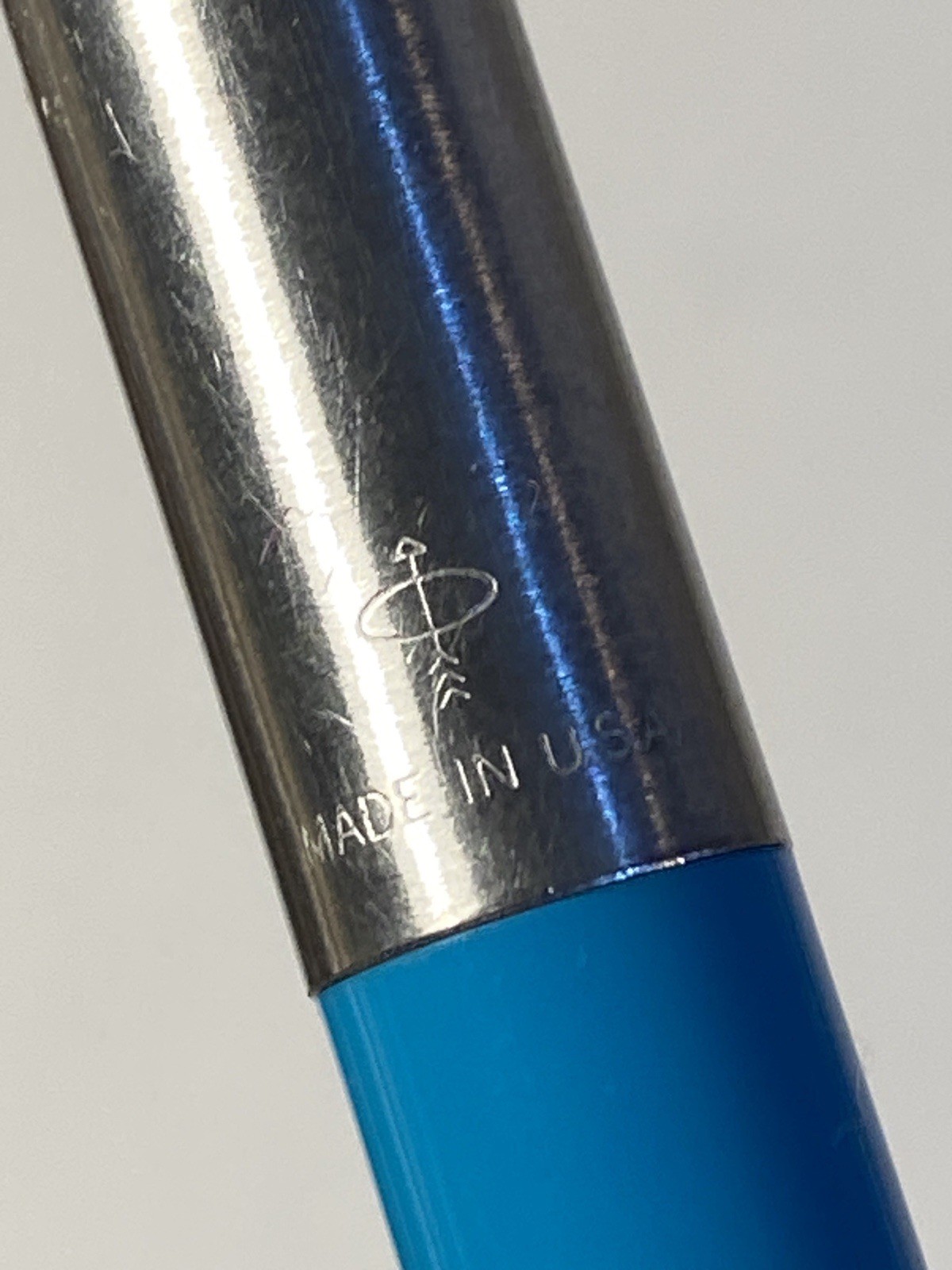 Vintage 1960’s Parker Mechanical Pencil Blue With Silver & Gold Tone Arrow Clip