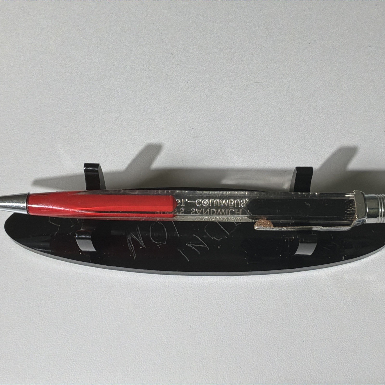 VTG Square Lucite Mechanical Pencil – Russ’s Sandwich Shop Columbus OH