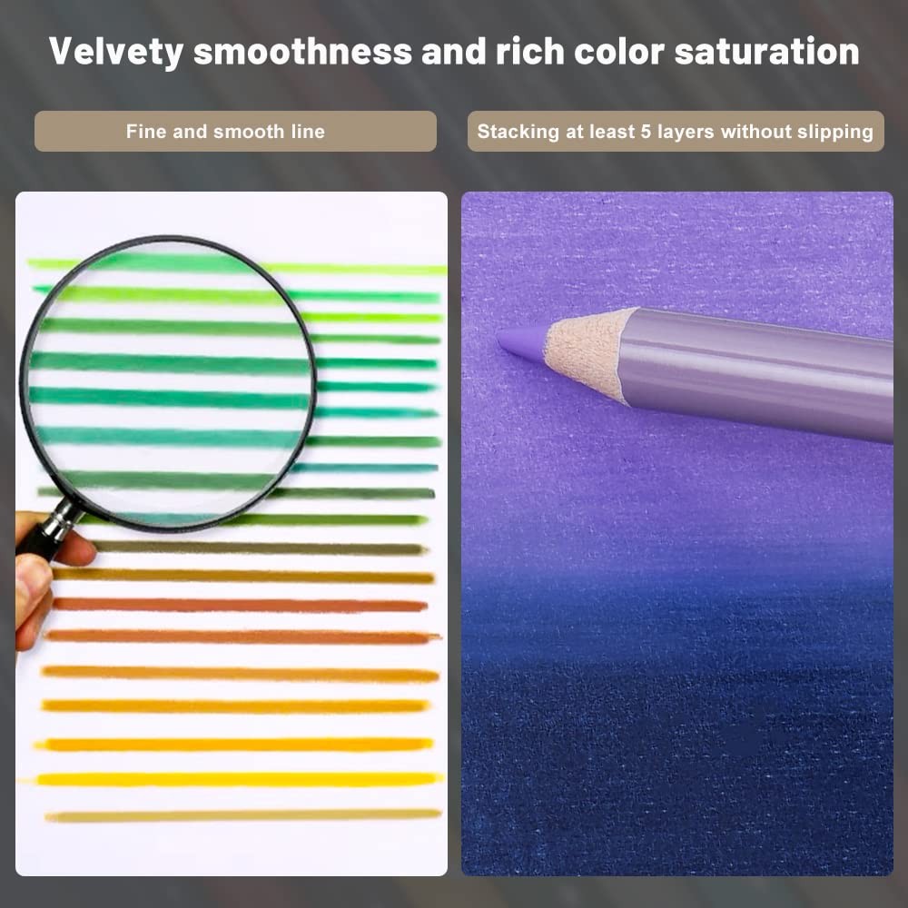 Arrtx 72 Colored Pencils for Adult Coloring Drawing Blending 72 Colors