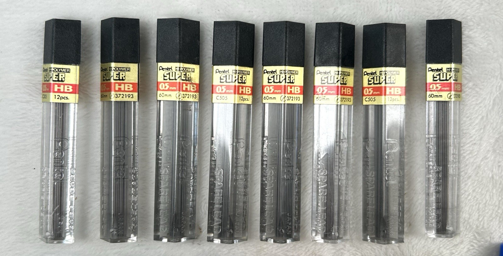 Vintage Pentel Lead Eraser Refills Lot .5 .7 Sanford Mechanical Pencil