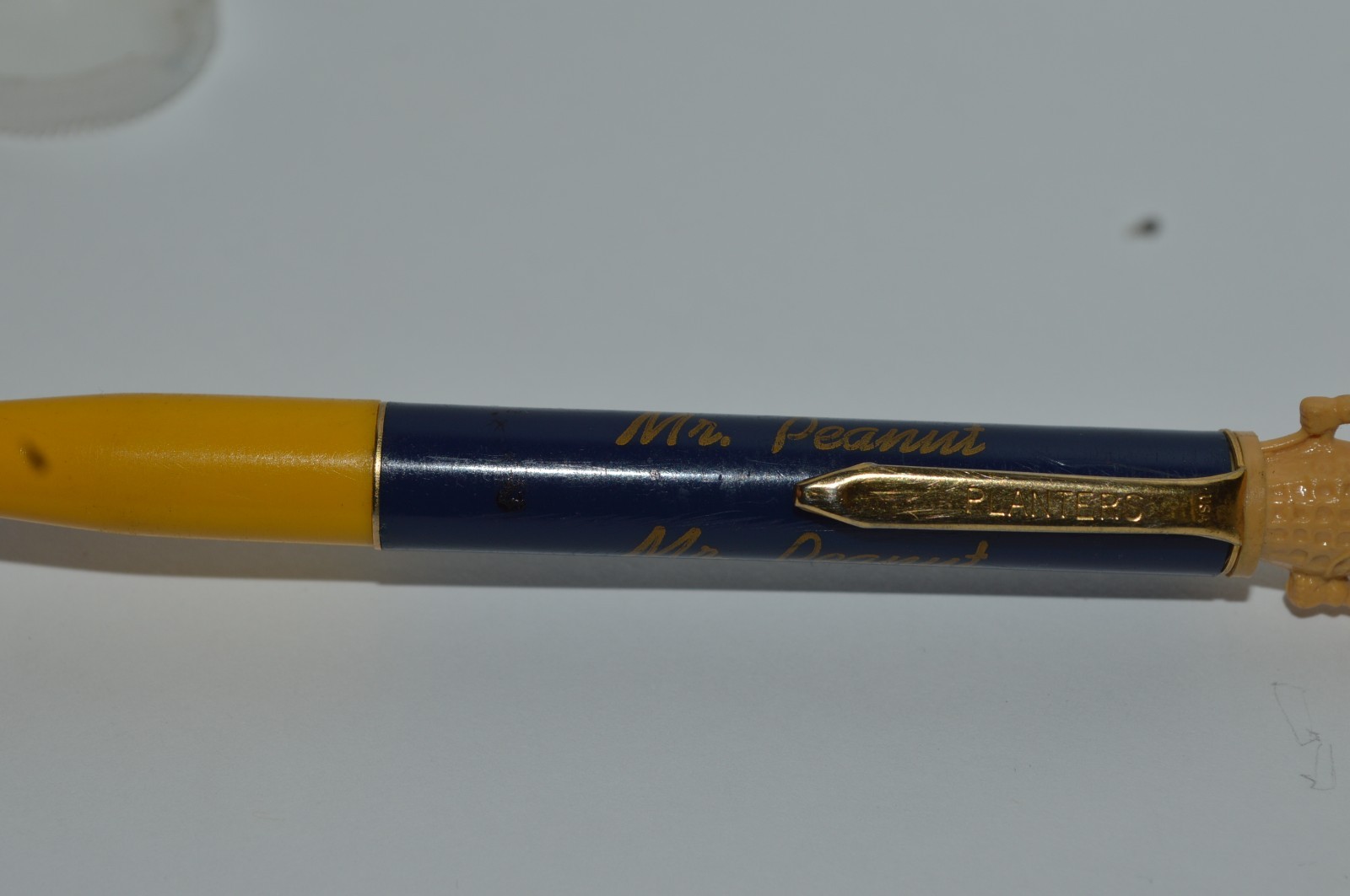 Planters Mr. Peanut Mechanical Pencil 1.1mm Red Barrel Made In USA Circa 1960’s