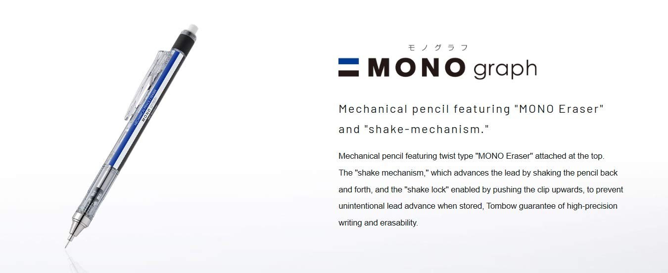 Tombow MONOgraph Mechanical Pencil 0.5mm Neon Orange DPA-134D