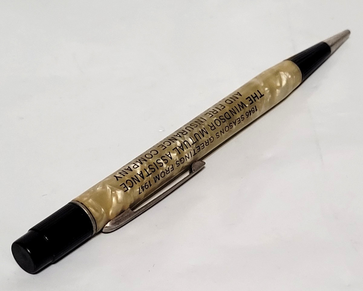 RARE Windsor Mutual Assistance & Fire Insurance, Hamburg, Pa. Mechanical Pencil