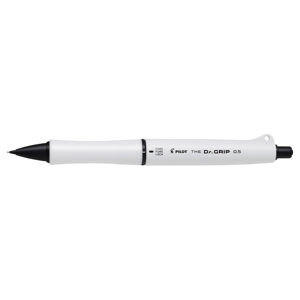Pilot mechanical pencil THE Dr.GRIP black accent 0.5mm matte white HTDGB15MW