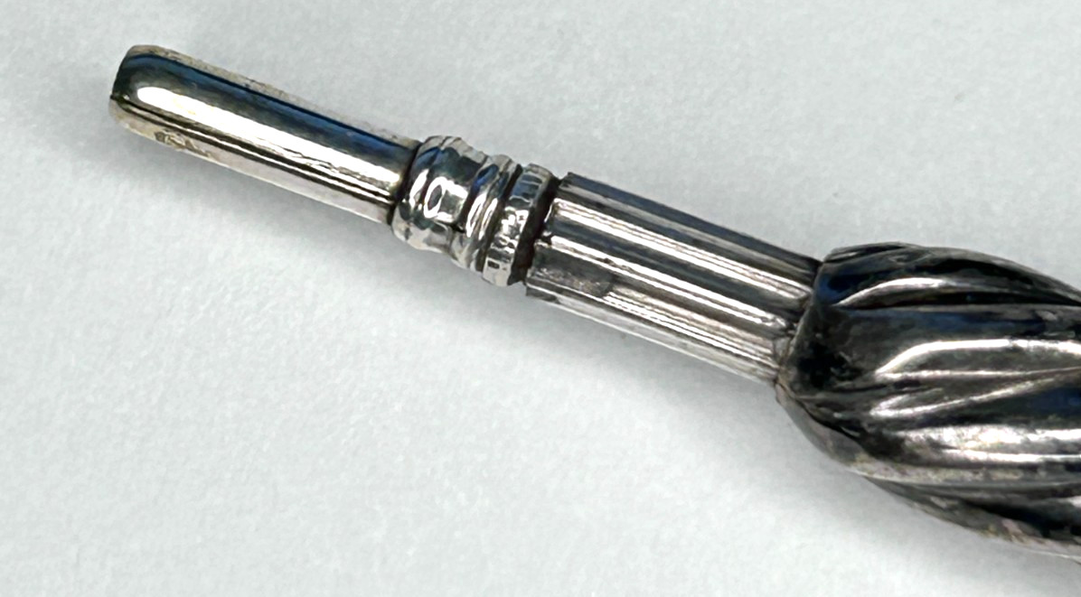 Antique Victorian Sterling Silver Mechanical Chatelaine Pencil Retractable Lead