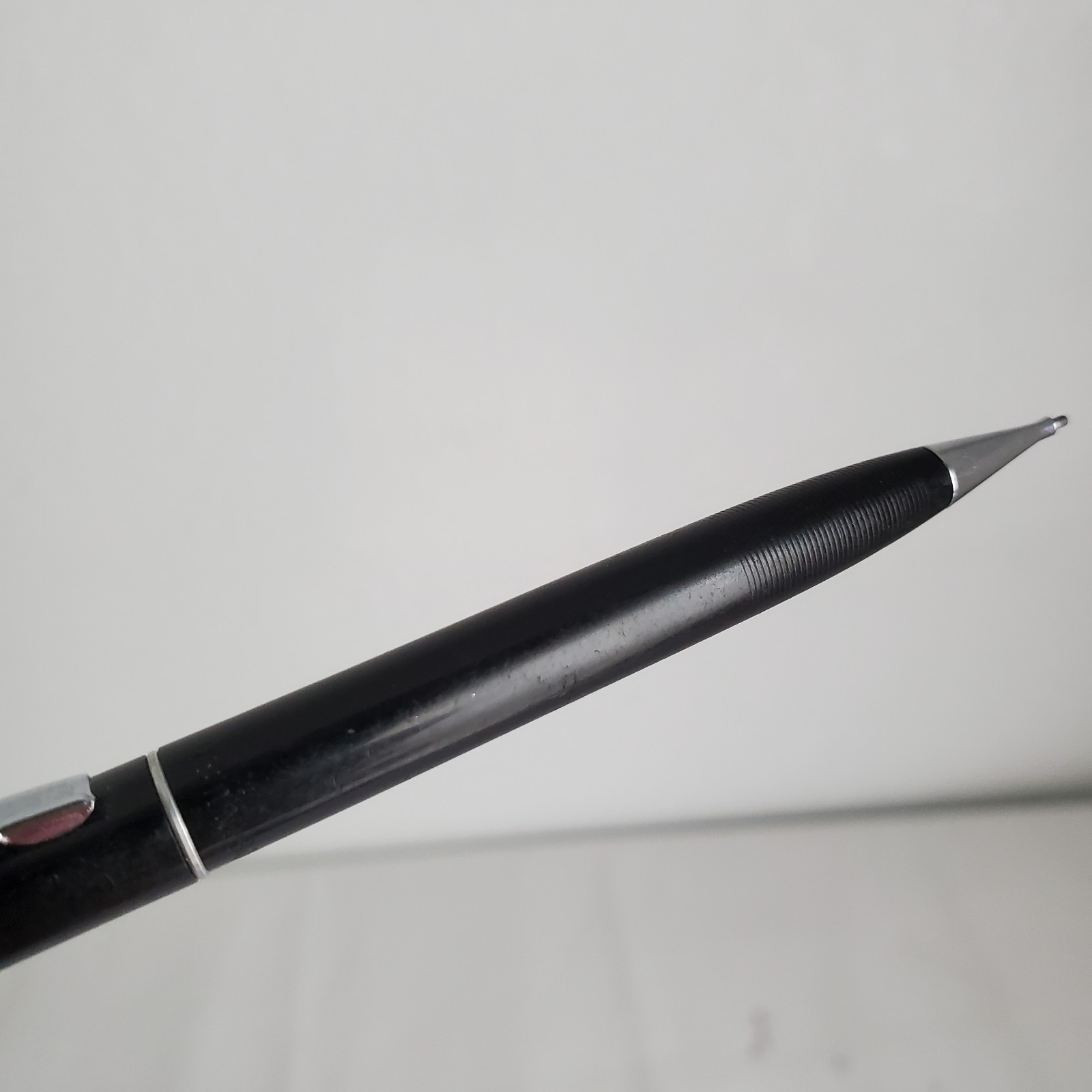 Vintage Scheaffer Mechanical Twist Pencil Black .9mm Ribbed Cap USA