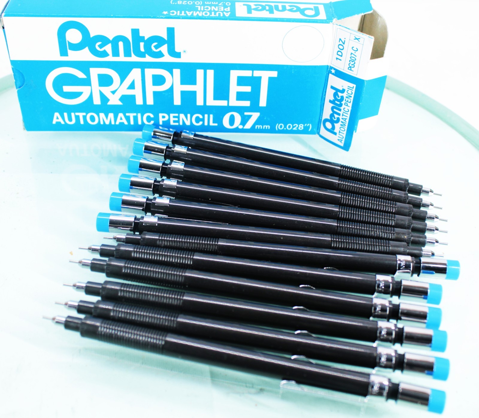 1 box of 12 New Pentel Graphlet Automatic Pencil 0.7 – PG307-C VINTAGE COLLECT!