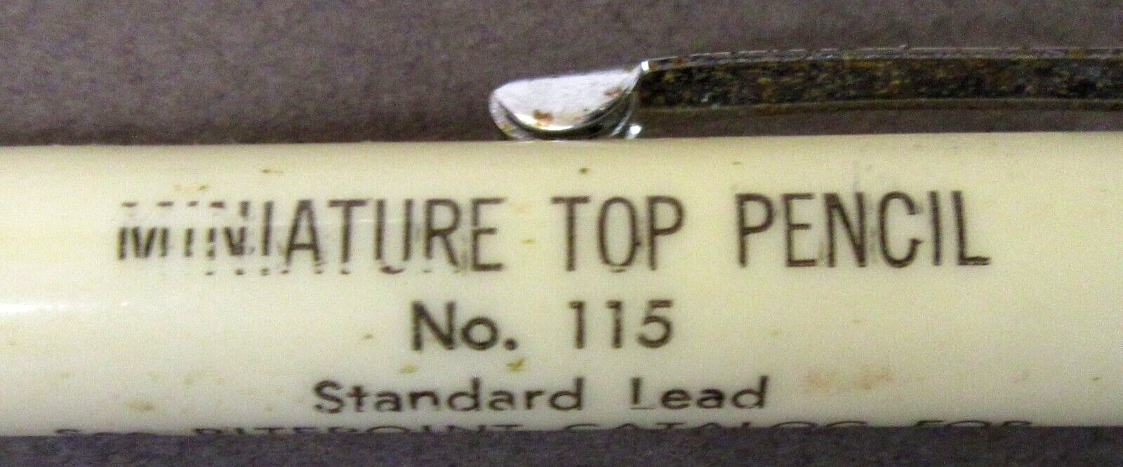 1940’s figural STEER figural Miniature Top SAMPLE Mechanical Pencil by Ritepoint