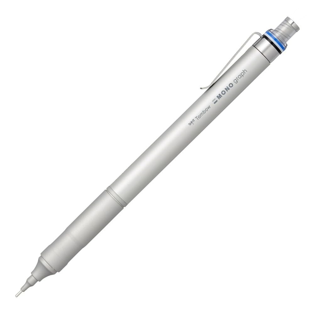 0.5mm Mechanical Pencil – Fine Point, Wide Vision, Low Center of Gravity, Silver