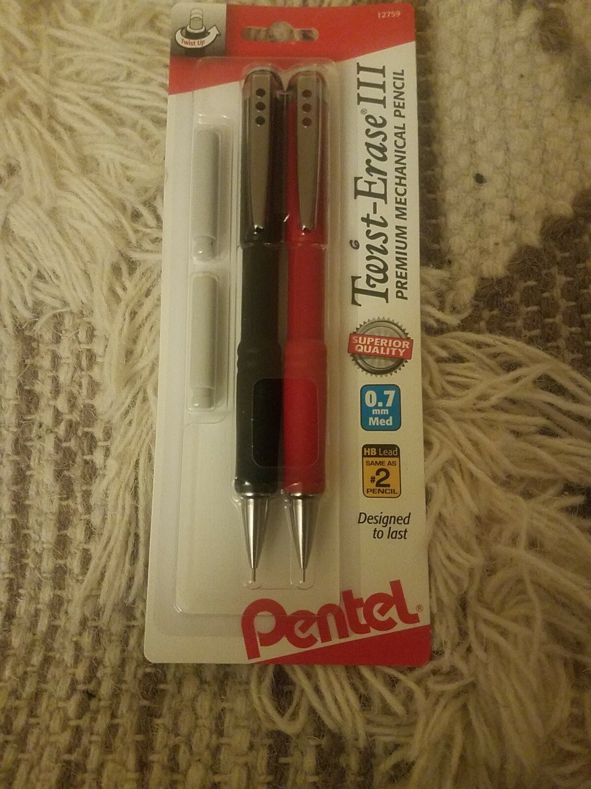 Pentel Twist-Erase III 0.7 MM Med