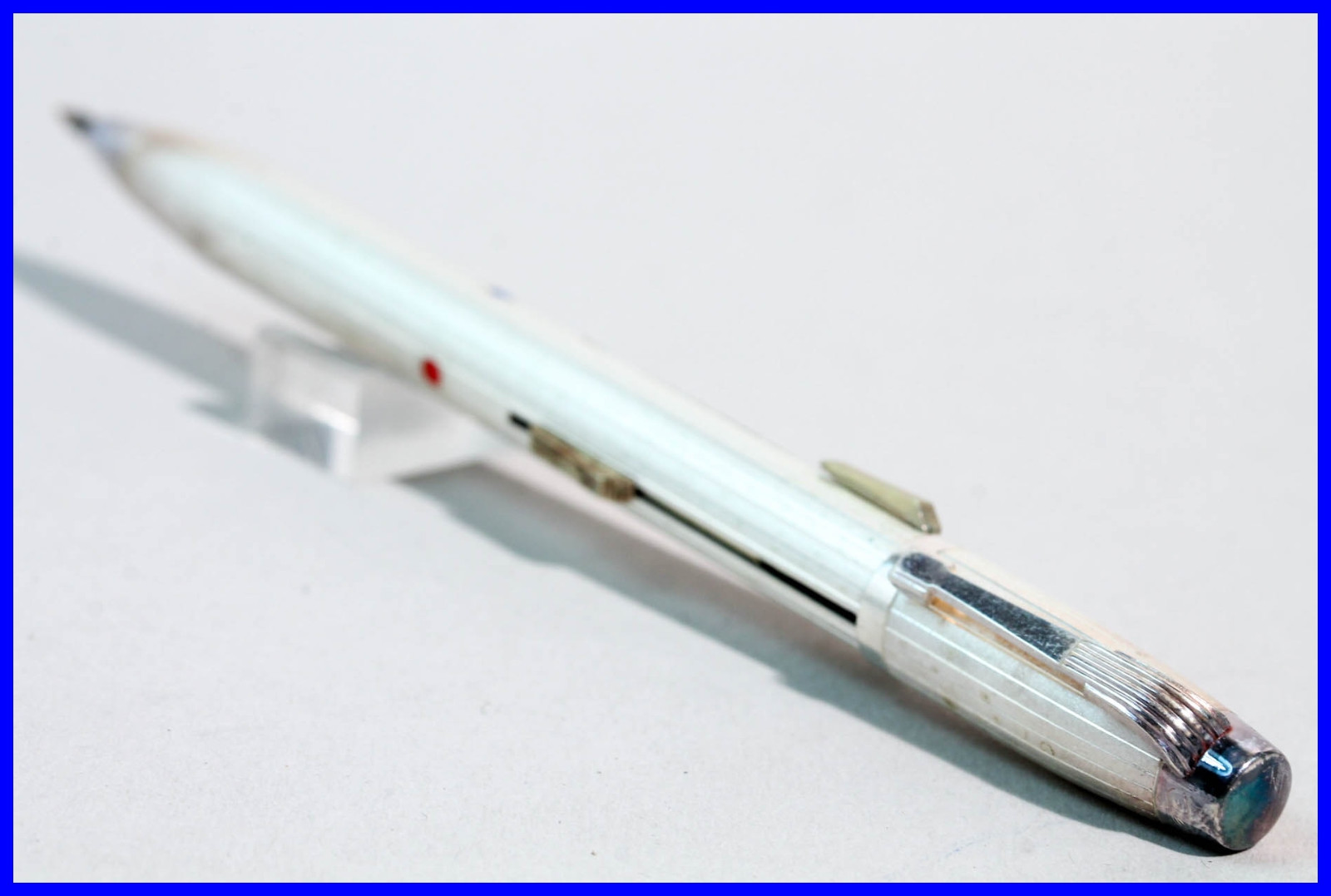 FEND SUPER NORMA 2 COLOR matt silvered PENCIL pocket size with Patina 1950ies
