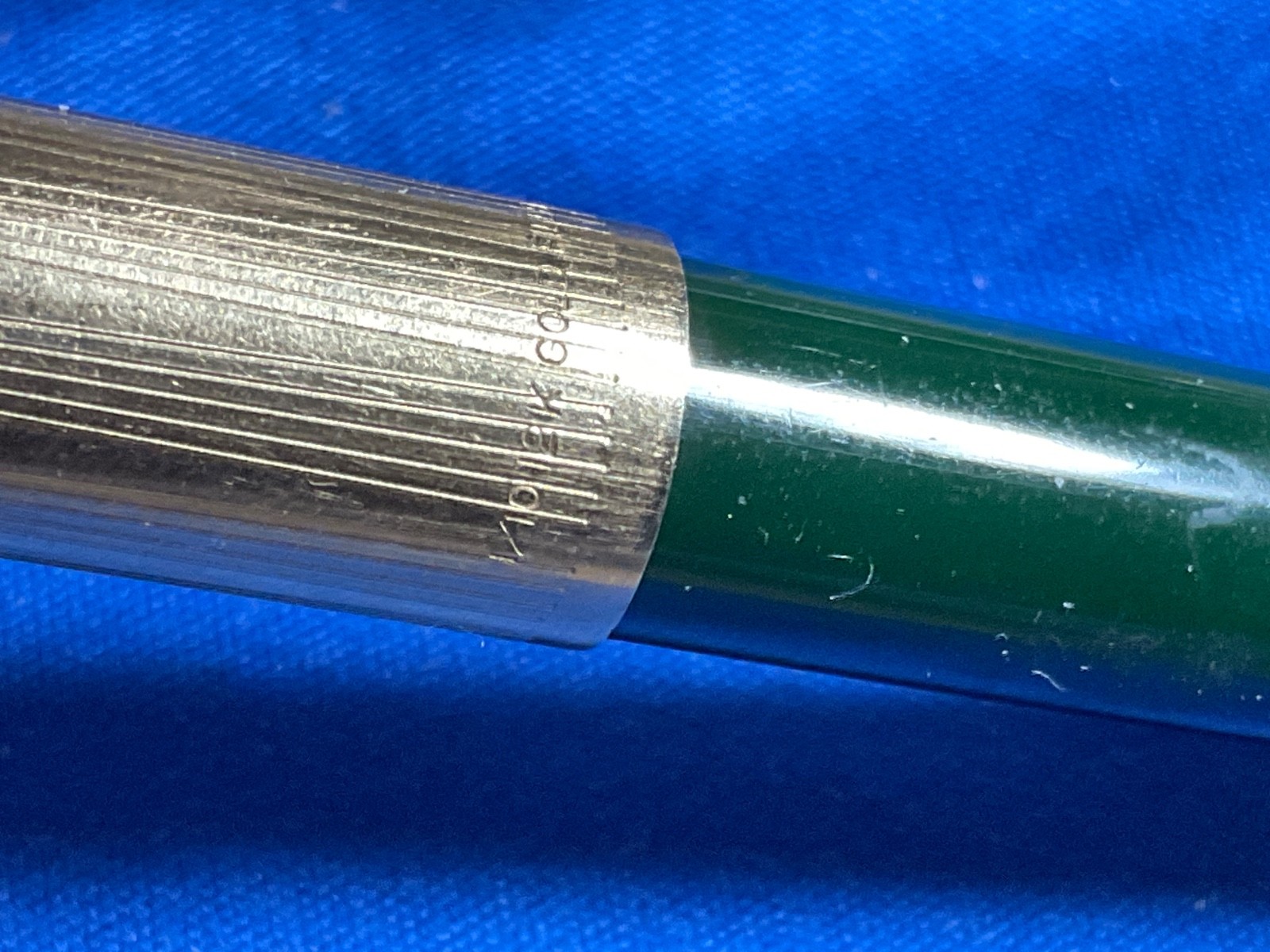 Vintage Parker Mechanical Pencil Black Barrel 1/10 12K Gold Filled Cap USA