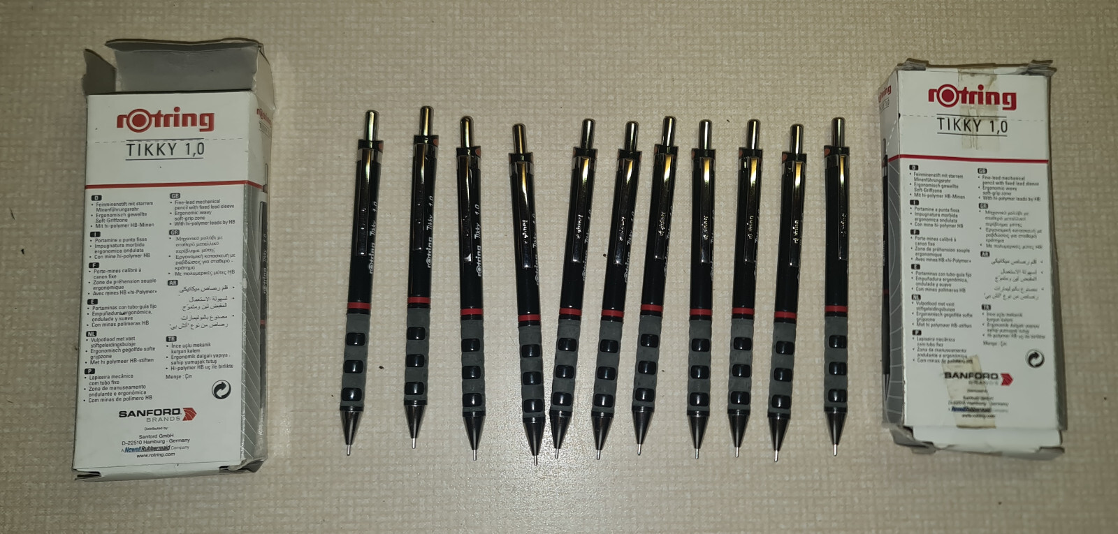 Big Lot 23 * Rotring TIKKY 1.0 mechanical pencils (1 full box+11/12 box) all NEW