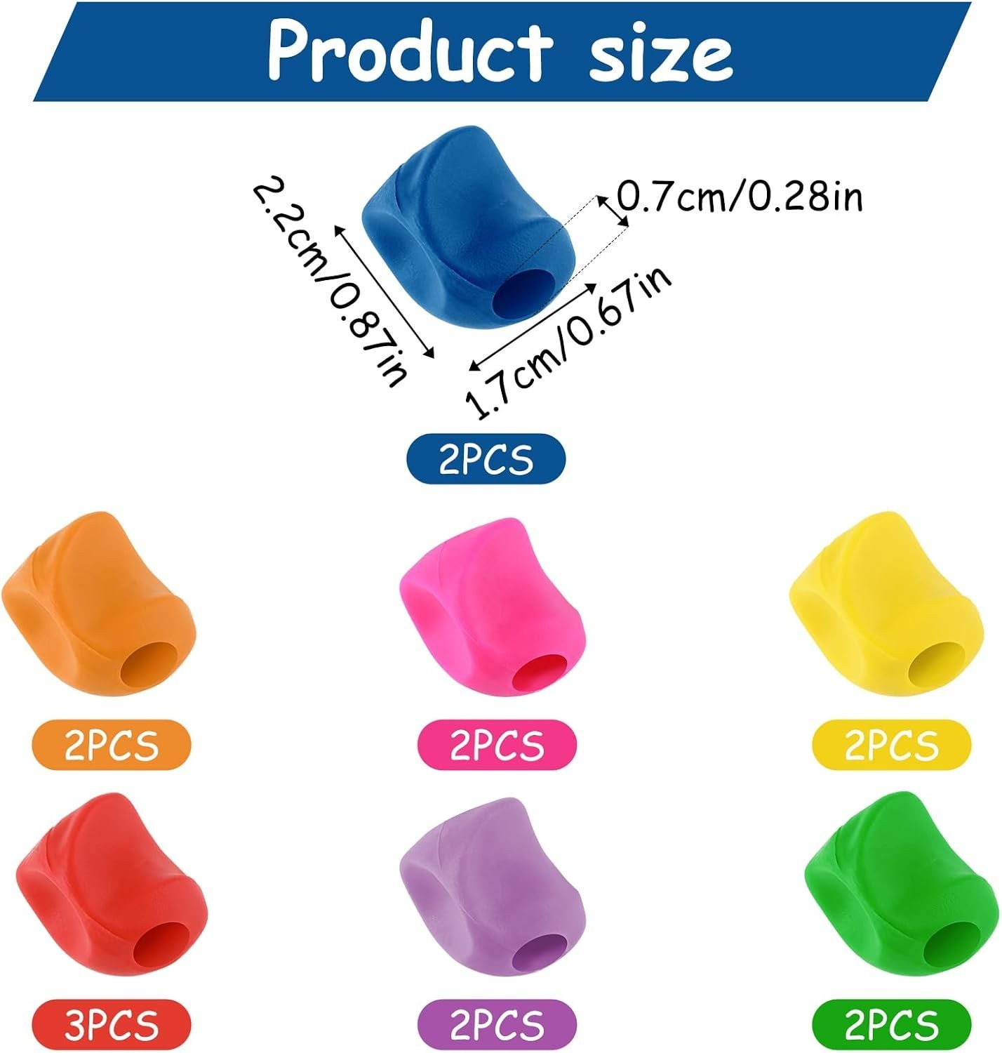 Pencil Grips for Kids Handwriting,Pencil Grips Pencil Grippers 15PCS Pencil Grip