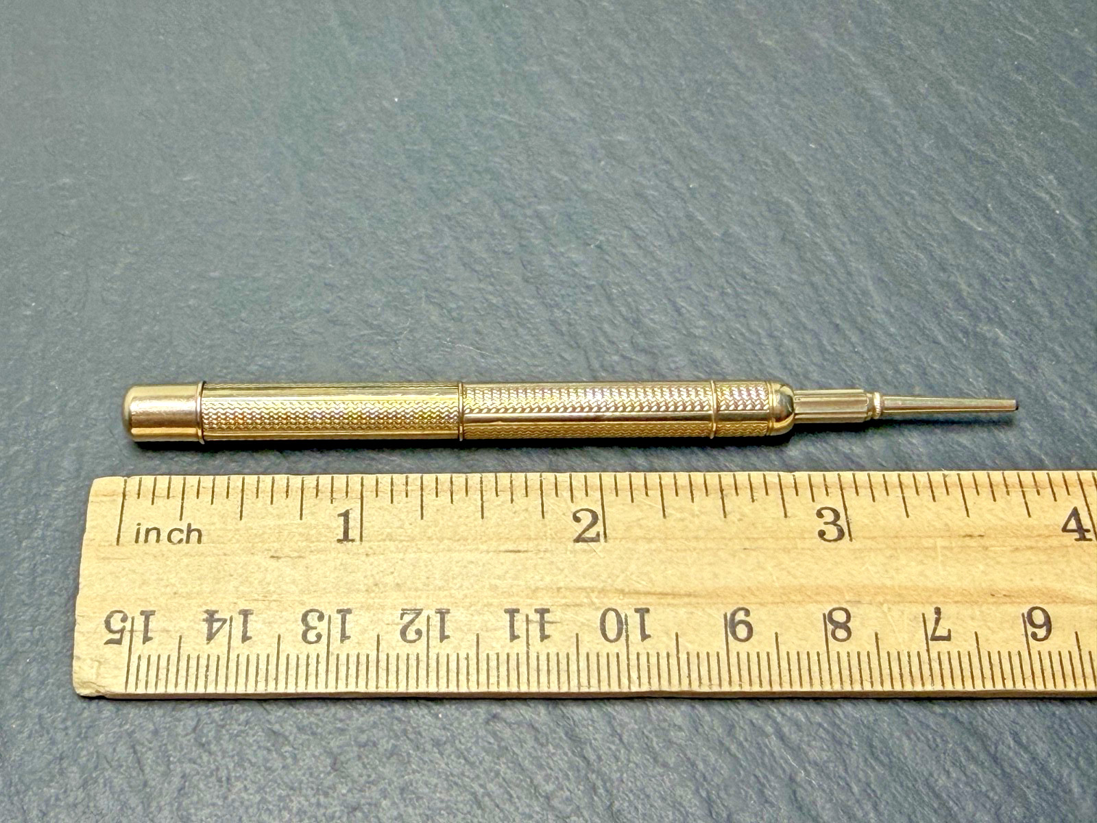 ANTIQUE GOLD FILLED TELESCOPING MECHANIC PENCIL N997