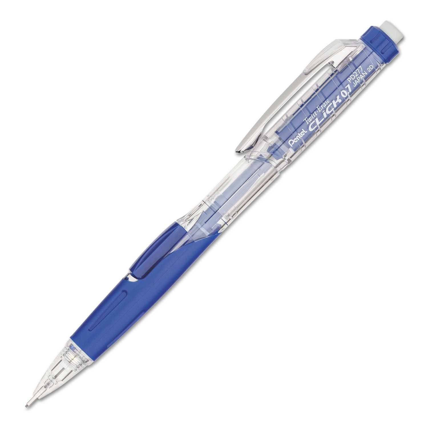 Pentel PD277TC Twist-Erase CLICK Mechanical 1 Count (Pack of 1), Clear