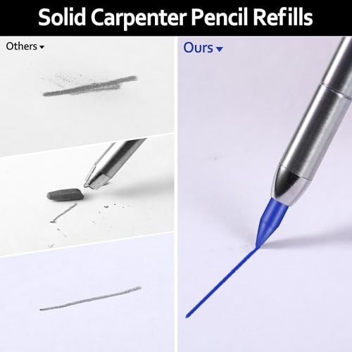Mechanical Pencil Refills 2.8mm HB 24 Pack Carpenter Graphite for Woodworking