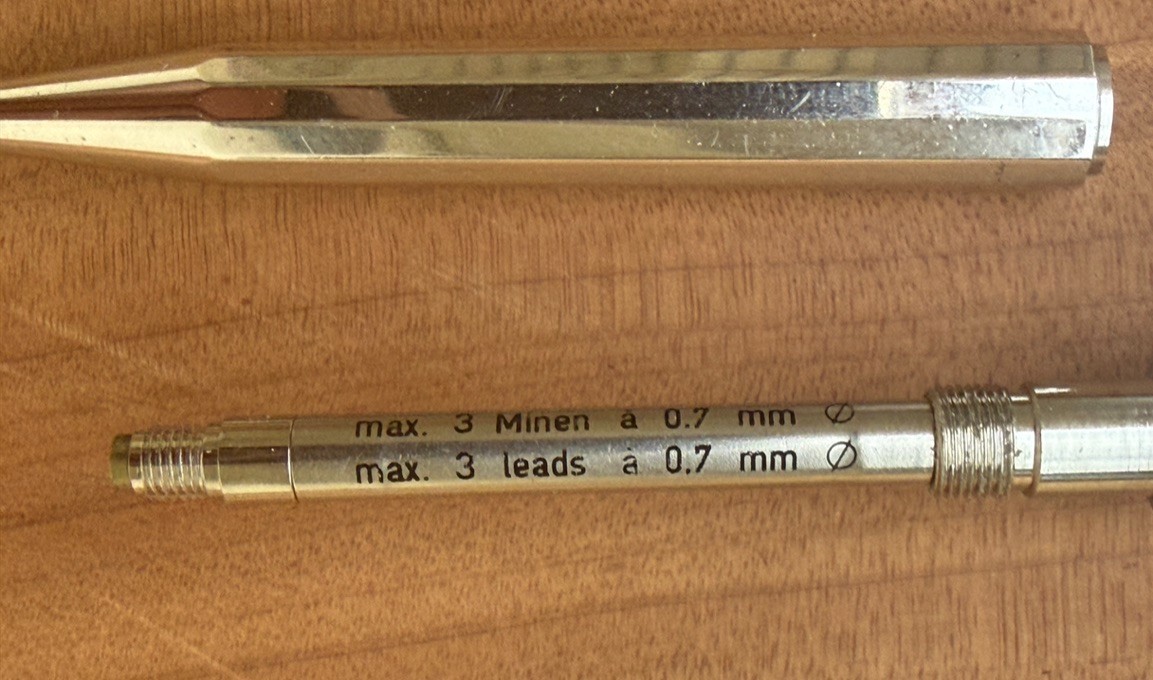 Vintage Omas 12 Side Faceted Sterling Silver Mechanical Pencil Made in Italy