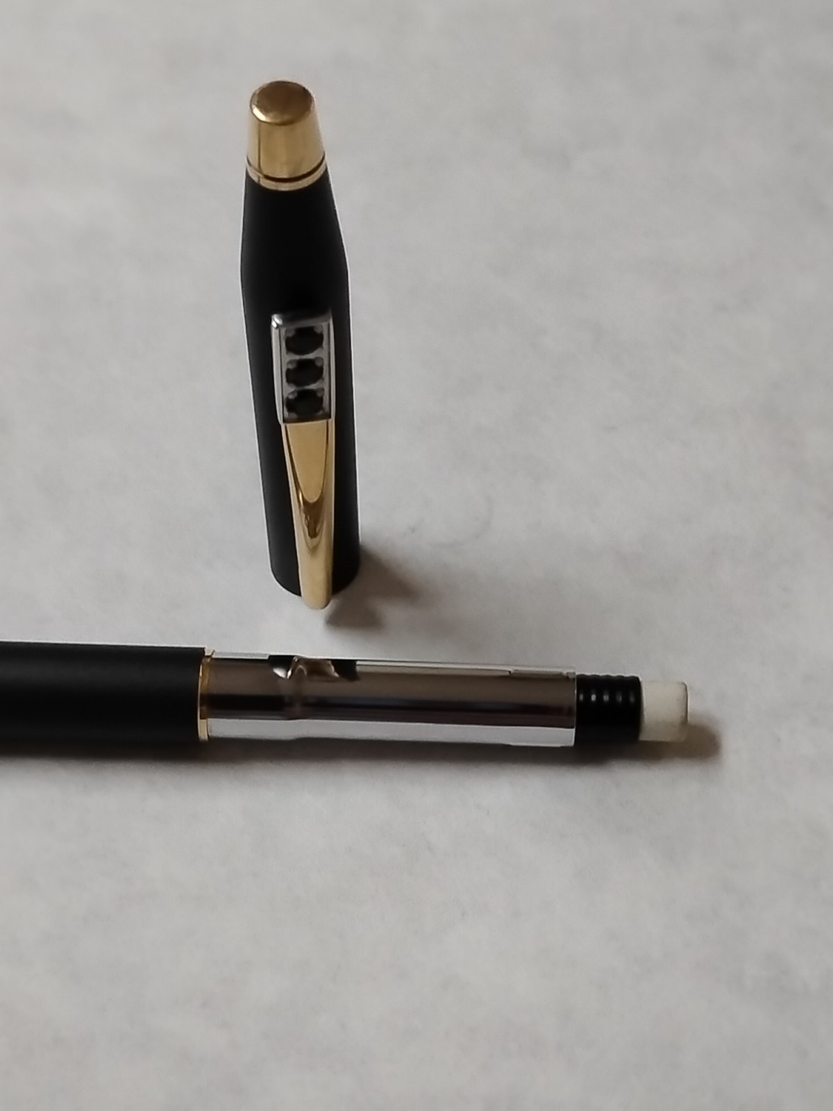 VTG Cross Classic Century mechanical pencil three emerald-green stones #N8